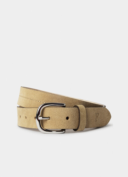 Suede Stitch Detail Belt