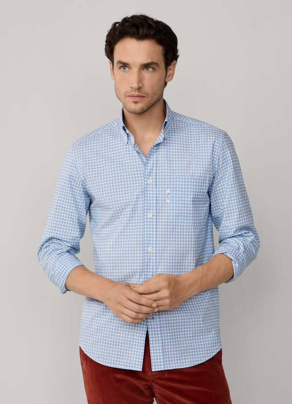 Regular Fit Gingham Poplin Shirt Regular Fit Gingham Poplin Shirt
