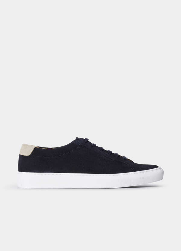 Two-Tone Suede Trainers
