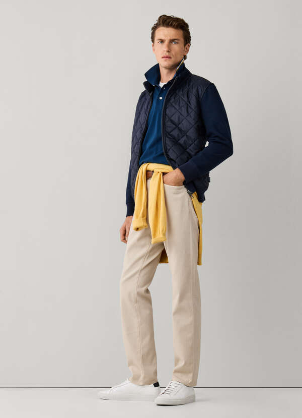 Regular Fit Stretch Garment Dyed Trouser