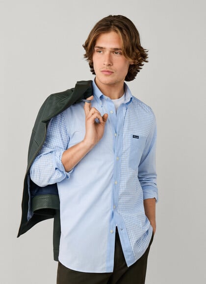 Regular Fit Mixed Gingham End-on-End Shirt