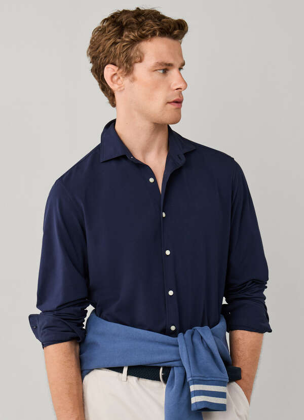 Regular Fit Stretch Jersey Shirt Regular Fit Stretch Jersey Shirt