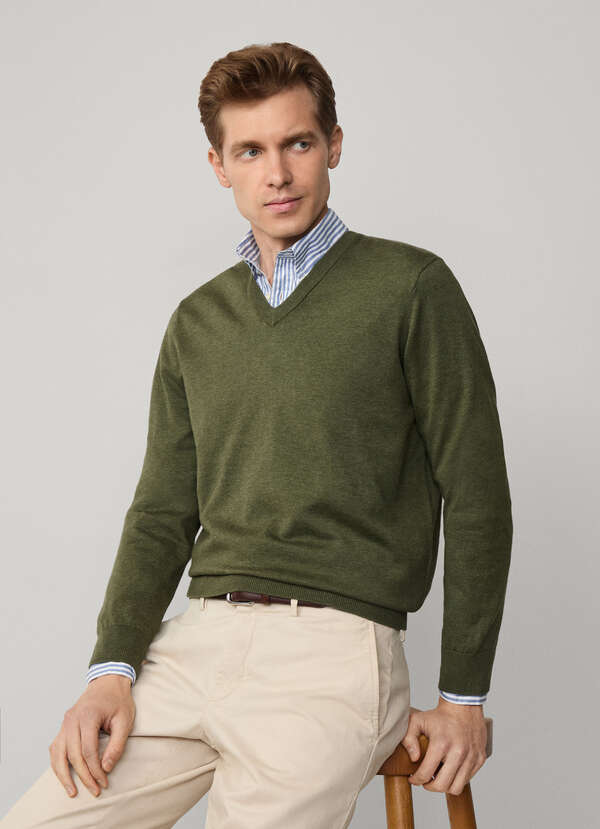 Cotton Silk V Neck Jumper Cotton Silk V Neck Jumper