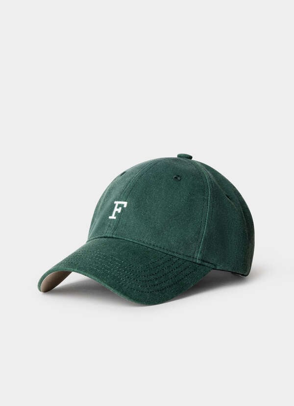 F Branded Washed Twill Cap