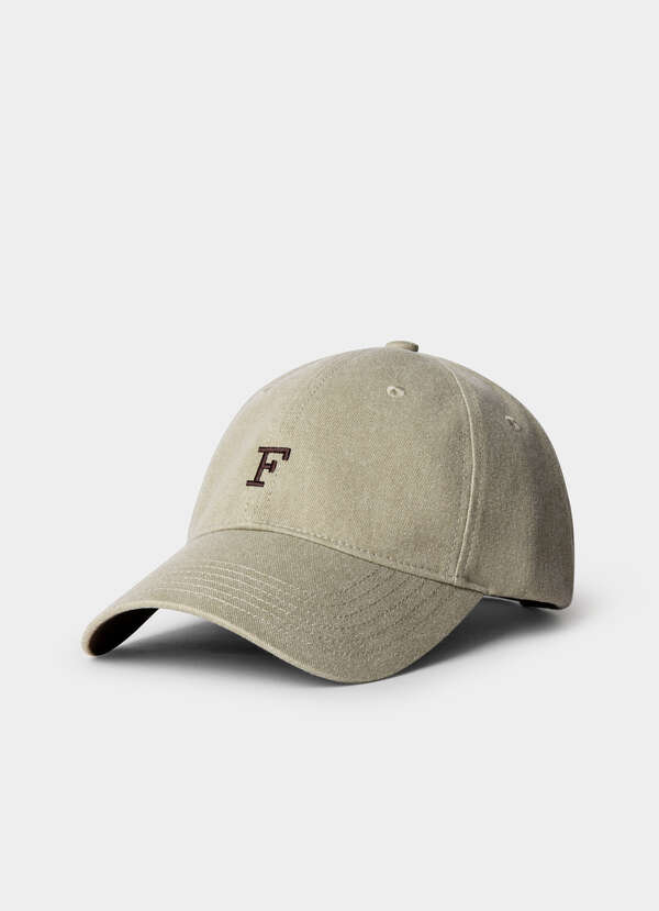 F Branded Washed Twill Cap