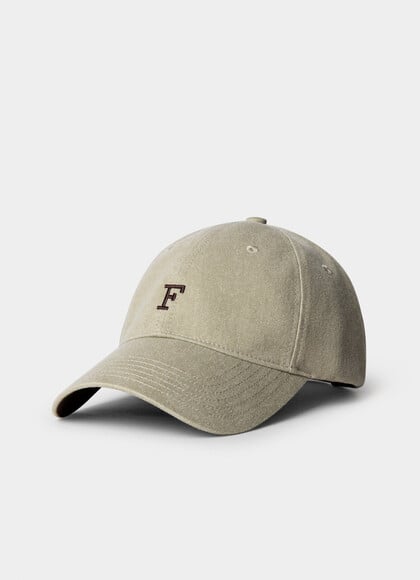 F Branded Washed Twill Cap