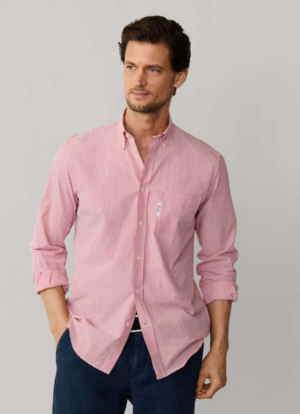 Regular Fit Seersucker Shirt