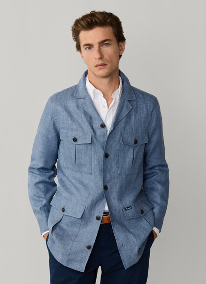 Linen Unlined Safari Jacket