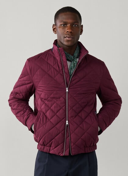 Quilted Blouson Jacket