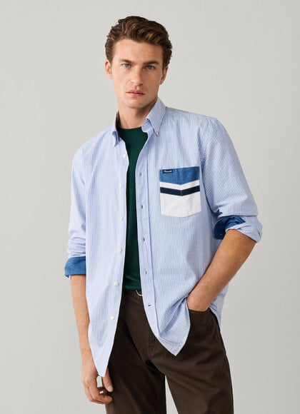 Regular Fit Archive Striped Oxford Shirt