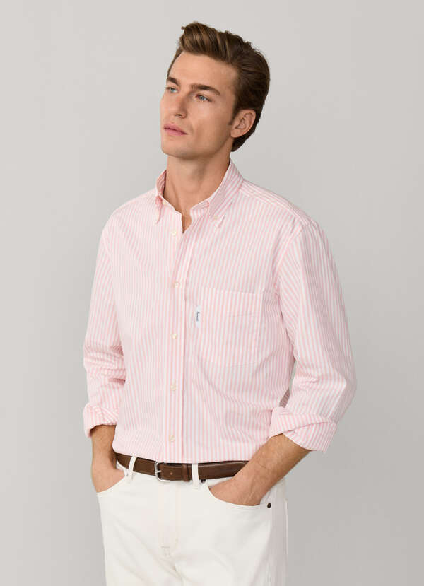 Regular Fit Bengal Stripe Poplin Shirt
