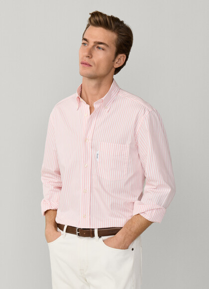 Regular Fit Bengal Stripe Poplin Shirt