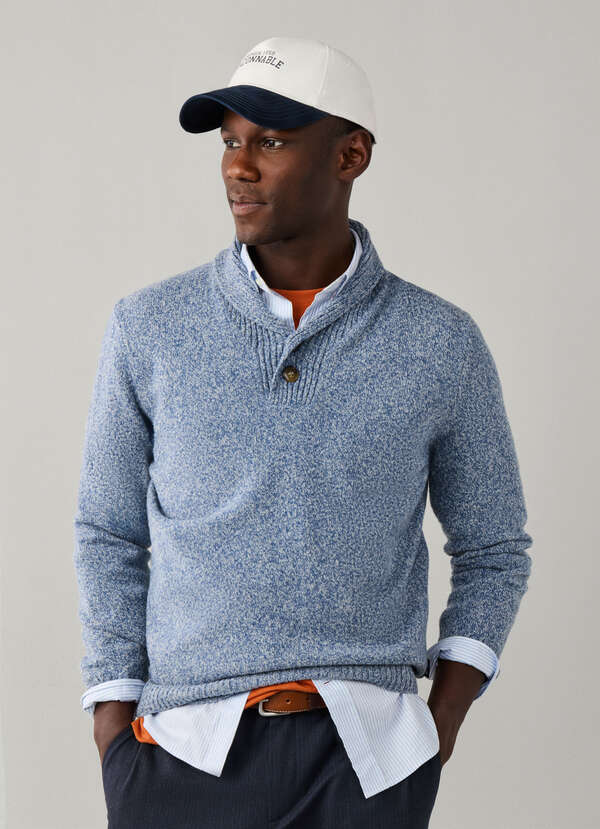 Lambswool Shawl Collar Sweater Lambswool Shawl Collar Sweater