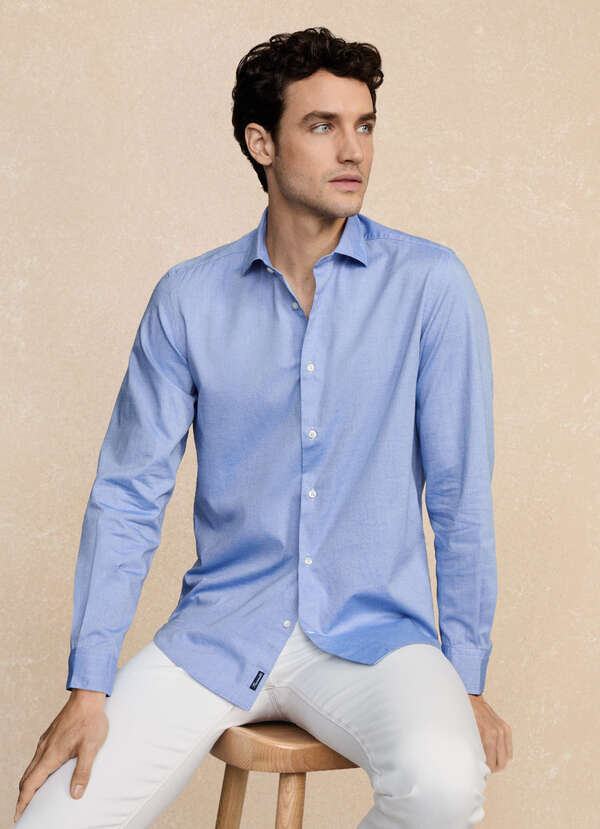 Regular Fit Stretch Pinpoint Shirt