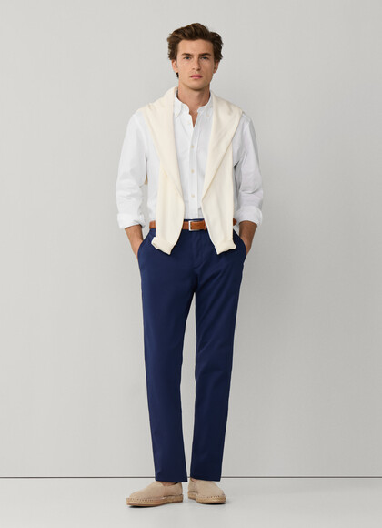 Regular Fit Cotton Textured Chino