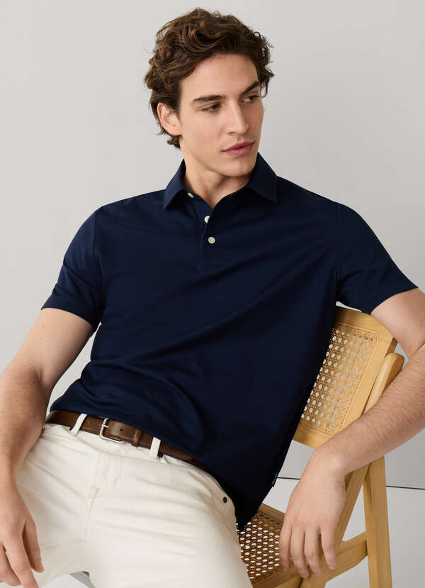 Regular Fit Short Sleeve Mercerised Polo