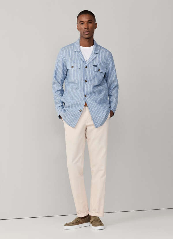 Regular Fit Cotton Linen Trousers Regular Fit Cotton Linen Trousers