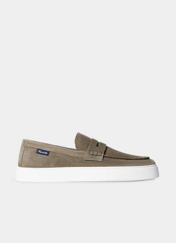 Suede Cupsole Loafers