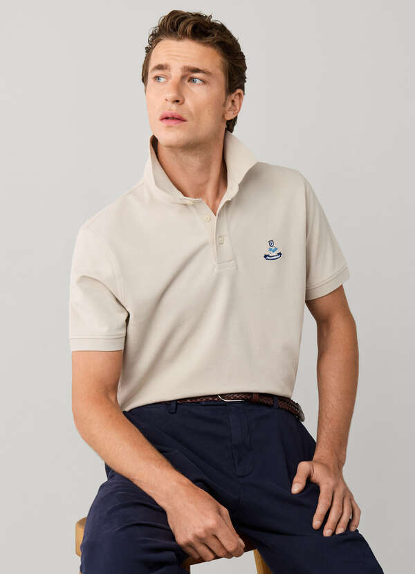 Regular Fit Short Sleeve Logo Pima Polo Regular Fit Short Sleeve Logo Pima Polo