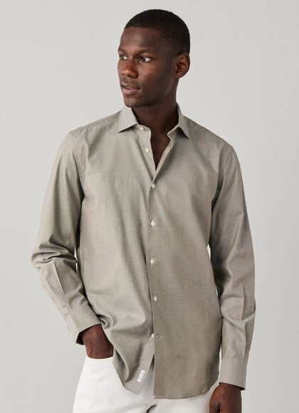 Regular Fit Stretch Pinpoint Shirt