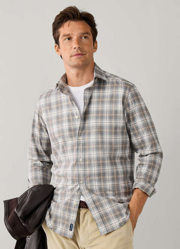 Regular Fit Tartan Check Flannel Shirt