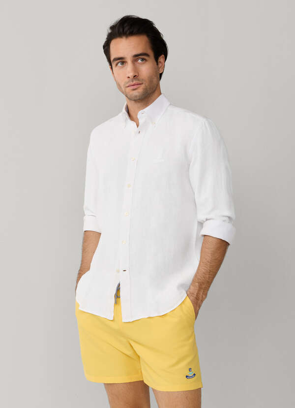 Solid Bird Logo Swim Shorts