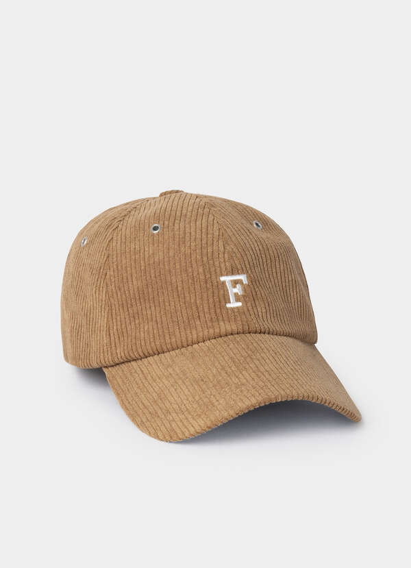 Embroidered Corduroy Cap
