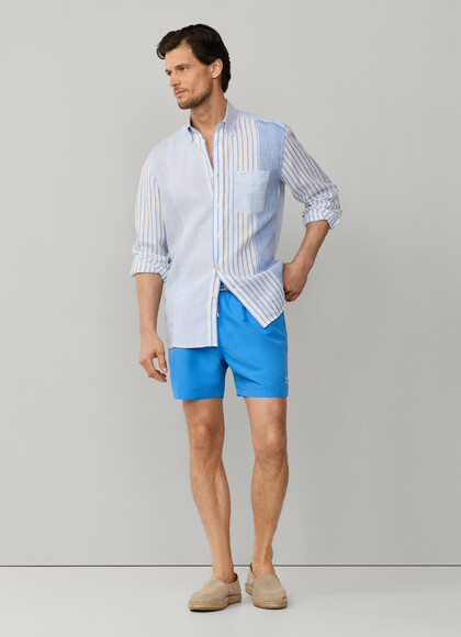 Solid Bird Logo Swim Shorts