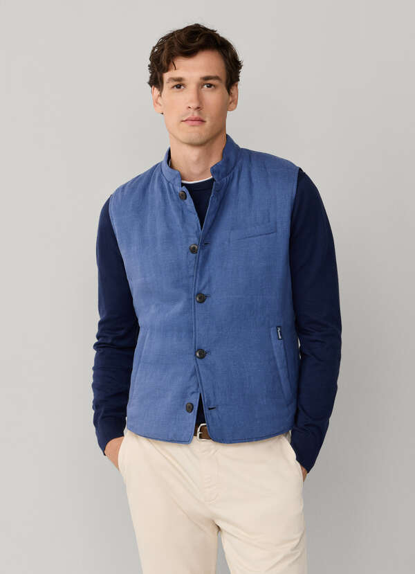 Linen Reversible Gilet