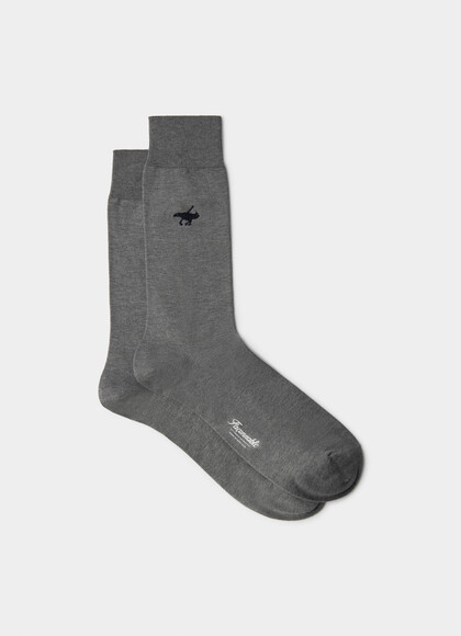 Solid Colour Logo Sock