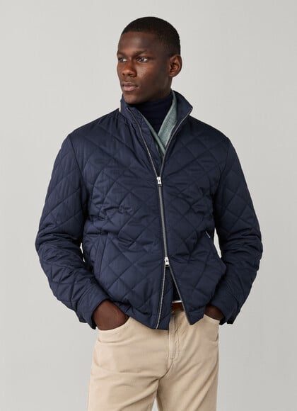 Quilted Blouson Jacket