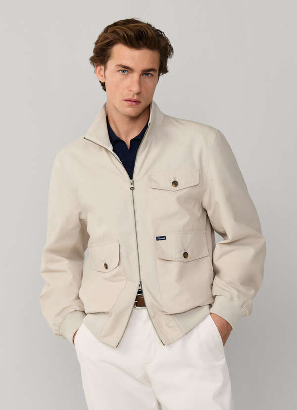 Light Flap Pocket Blouson Jacket