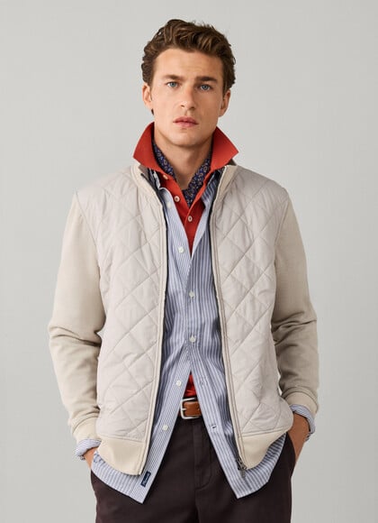 Interlock Full Zip Hybrid Jacket
