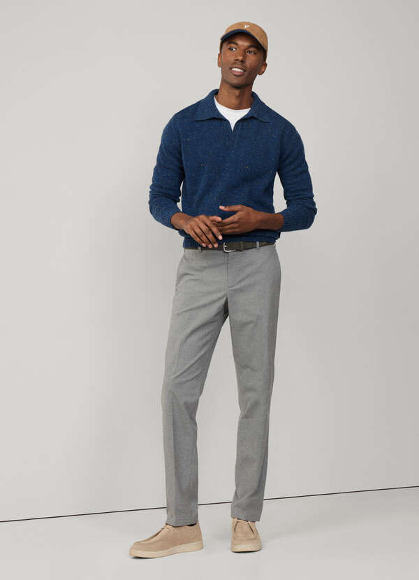 Regular Fit Prince of Wales Trousers