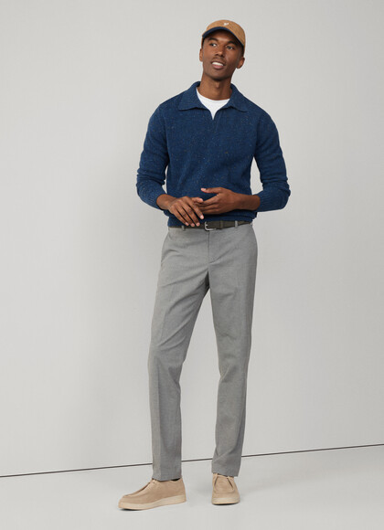 Regular Fit Prince of Wales Trousers