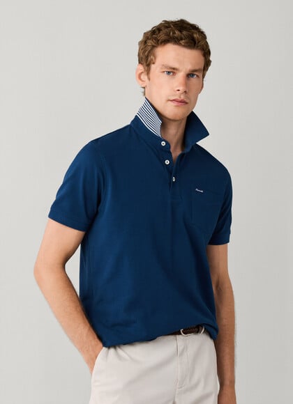 Regular Fit Short Sleeve Pocket Pima Polo