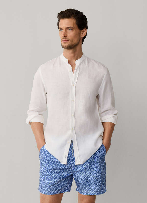 Geometric Squares Print Swim Shorts Geometric Squares Print Swim Shorts