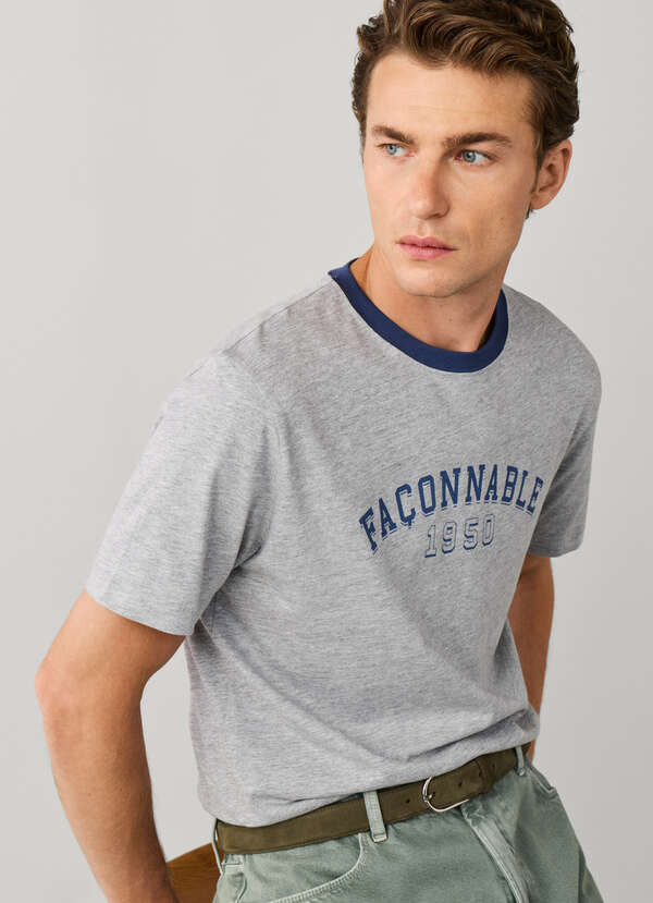 Regular Fit Print Branding College T-Shirt Regular Fit Print Branding College T-Shirt