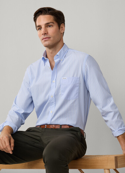 Regular Fit Regimental Striped Shirt