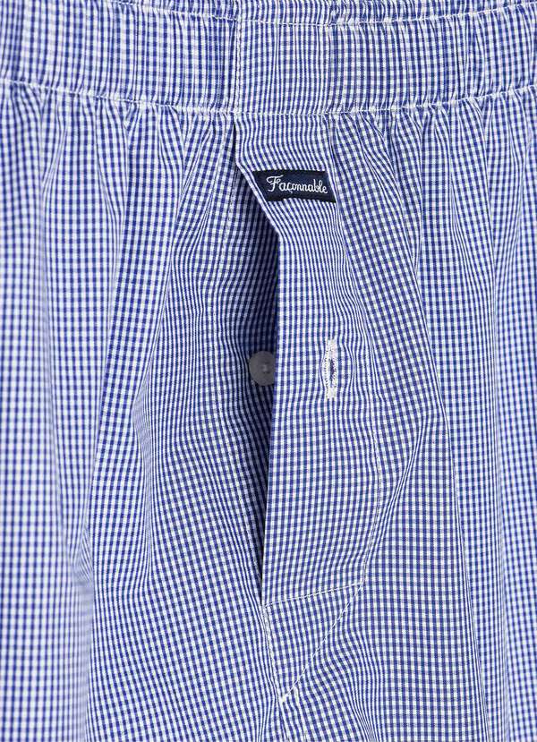 Boxer da uomo in cotone a righe azzurre Taglia 3 (XS/S