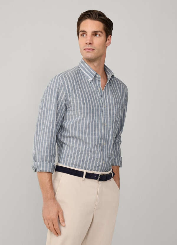 Regular Fit Regimental Stripe Shirt Regular Fit Regimental Stripe Shirt