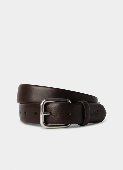 Grained Leather Belt