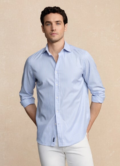 Regular Fit Thin Regimental Stripe Shirt