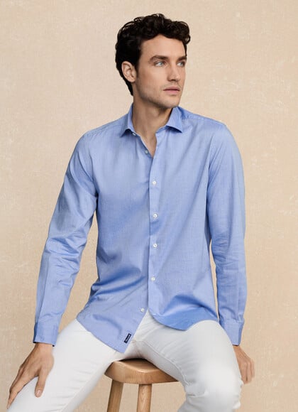 Regular Fit Stretch Pinpoint Shirt