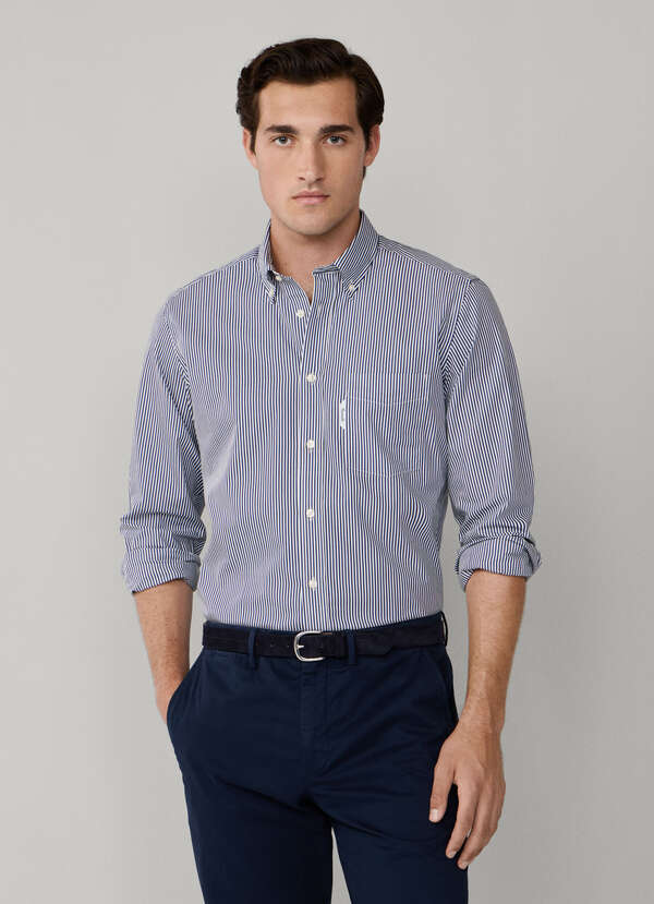Regular Fit Bengal Stripe Poplin Shirt