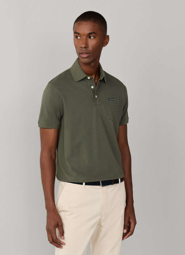 Regular Fit Short Sleeve Pocket Pima Polo