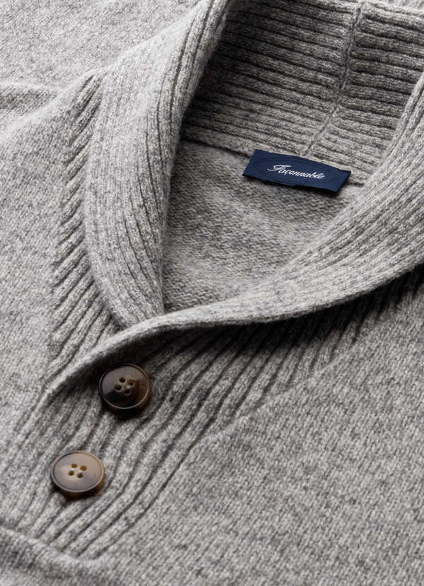 Lambswool Shawl Collar Sweater
