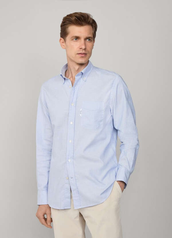 Regular Fit Softened Dobby Shirt Regular Fit Softened Dobby Shirt