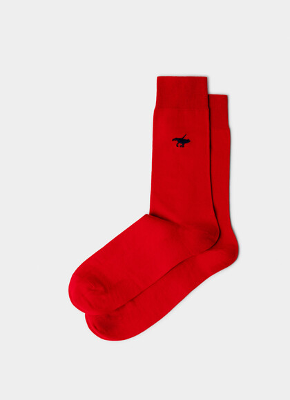 Solid Colour Logo Sock