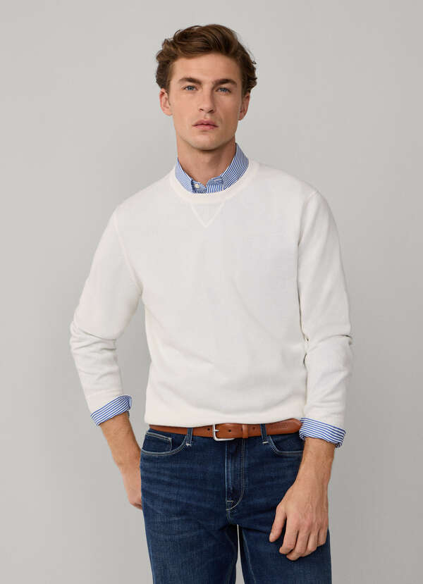 Wool-Cashmere Crew-Neck Sweat
